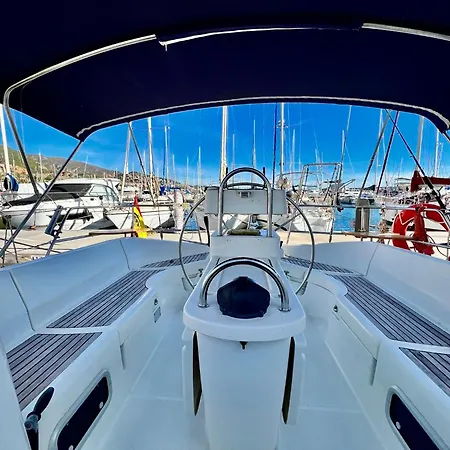 Magnific Sailboat Next To The Bcn