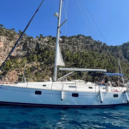 Magnific Sailboat Next To The Bcn * Badalona